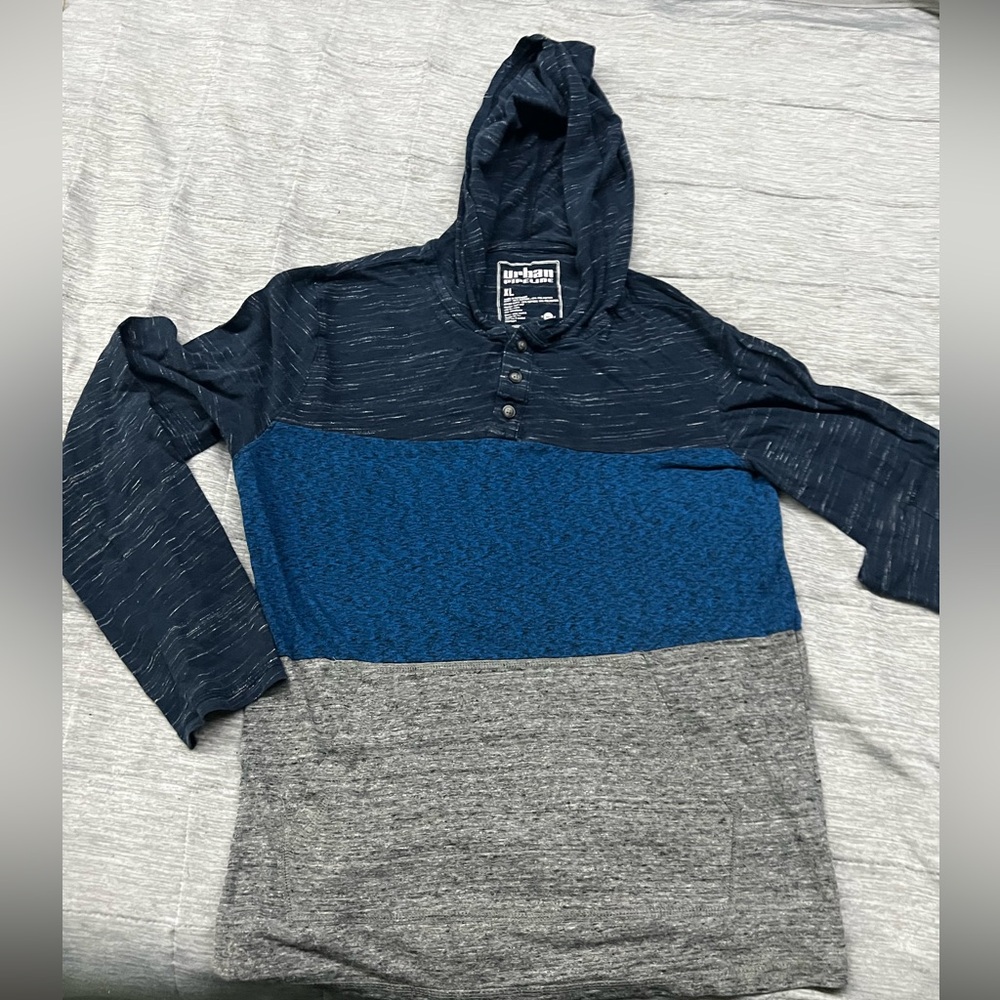 Urban Pipeline Kids Long Sleeve T-Shirt Blue Size XL